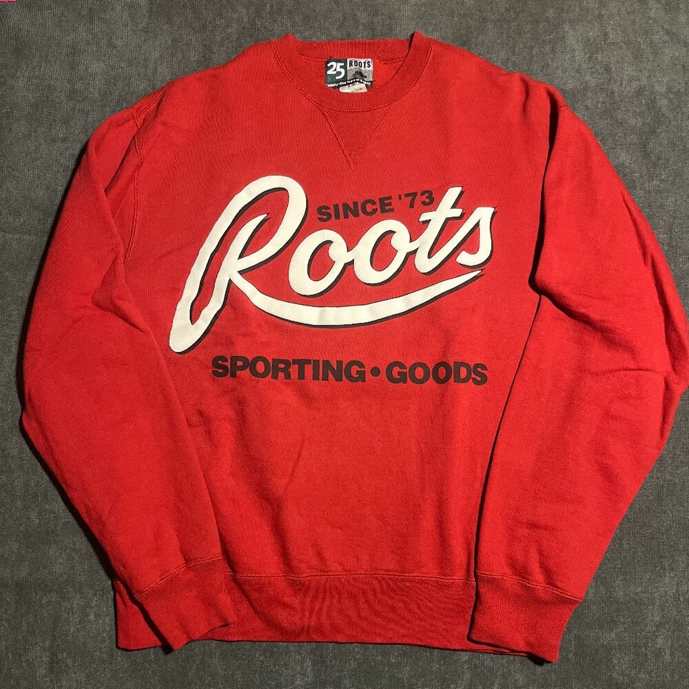 Roots Red Crewneck Sweater